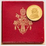 Papst Johannes XXIII. - Goldmedaille {Mater et Magistra{ 1961 Gold {900{, RRRR, Durchm. 30 mm,