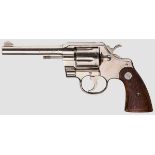 Colt Official Police, vernickelt, Polizei Kal. .38 Spl., Nr. 892727. Nummerngleich. Blanker Lauf,