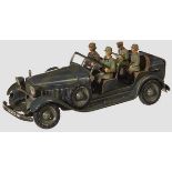 A Tipp & Co. #164 Mercedes Wehrmacht-Dienstauto with 4 Figures TippCo, WH Dienstauto, excellent