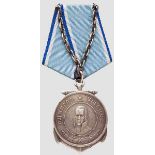 Uschakow-Medaille, Sowjetunion ab 1944 Silber, Medaille mit rückseitig separat aufgelötetem Anker,