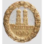 Ehren- und Erinnerungszeichen der Befreier Münchens 1919 Massiv in Silber geprägtes ovales