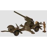 A Hausser # 748 “8,8 Flak” with 1 Figure Hausser, 7cm series, functioning 8,8cm cannon with