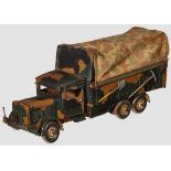 A Tipp & Co # 151/4 Military Lastwagen TippCo, Lastwagen, excellent lithographed tin version without