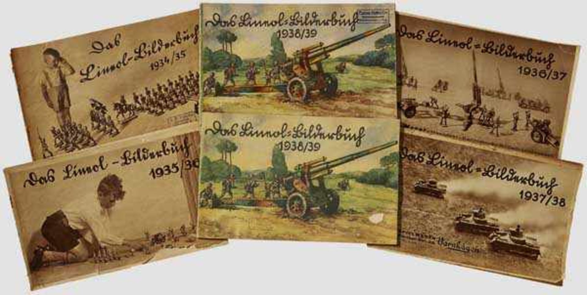 A Group of 5 Lineol Toy catalogues A set on annual Lineol catalogues from: 1935/36 ca. 32 pgs., (