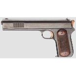 Colt Mod. 1902 Sporting Automatic Pistol Kal. .38 rimless, Nr. 4779. Lauf matt, Länge 6{.