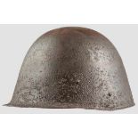 Stahlhelm M 1931 Rau lackierte Stahlglocke, innen gestempelt {Ludwików/143/37{. Dreiteiliges