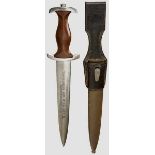 A Model 1935 Service Dagger for NPEA Student Maker Karl Burgsmu?ller, Berlin, polished blade