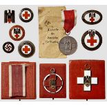 A Collection of Red Cross and Social Welfare Decorations DRK (Deutsches Rotes Kreuz/German Red