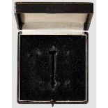 A Case for German Cross in Gold Constructed of thick cardstock covered with a black leatherette