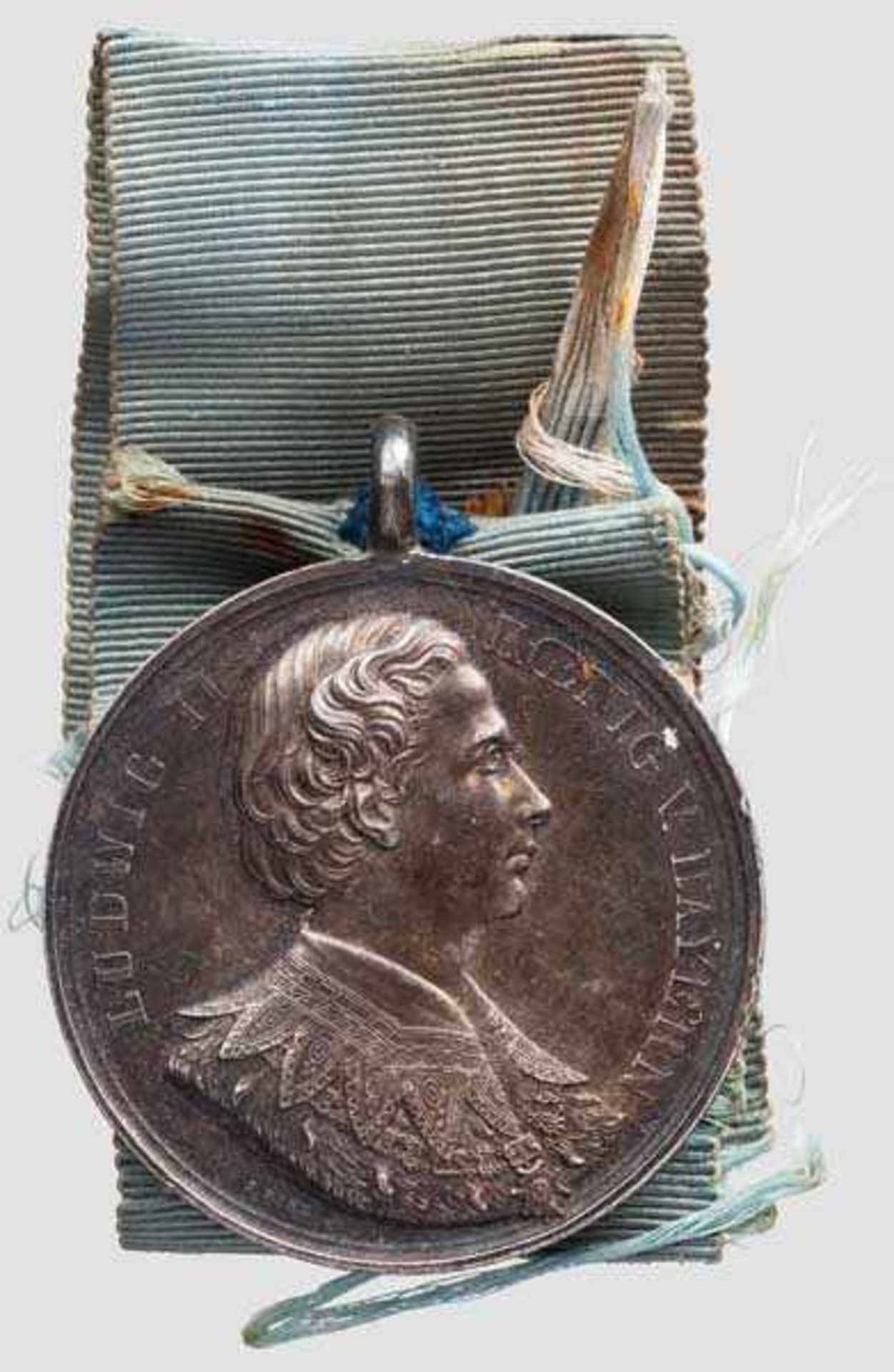 Bürgermeistermedaille der Gemeinde Albaching aus der Regierungszeit von König Ludwig II. 1864 - 1886