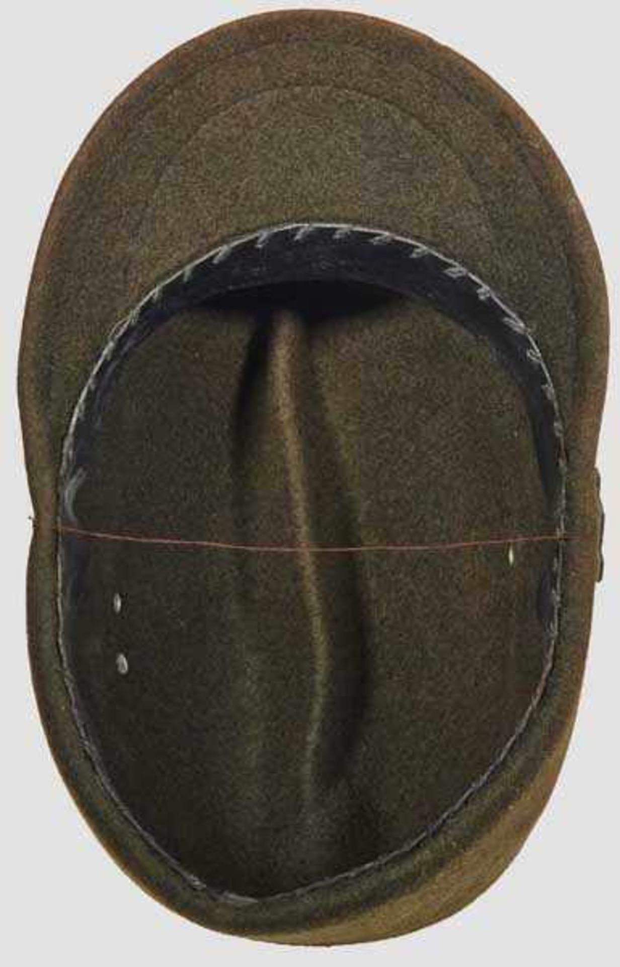 A Cap for RAD MAN/NCO So-called {coffee bean{, faded olive brown wool top, body and visor with faded - Bild 6 aus 6