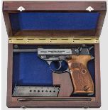 Walther HP, Commemorative 1938 - 1998, 60 Jahre HP, Ganzstahl, in Schatulle Kal. 9 mm Luger, Nr.