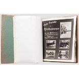 Seltenes Fotoalbum der 2. Staffel (H) der Aufklärungsgruppe 14 beim Afrikakorps Einband aus Holz und