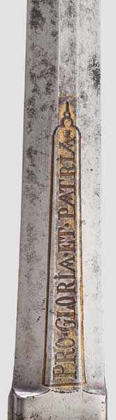 Degen für Offiziere der Infanterie, Trageweise um 1740 Schwere, zweischneidige Klinge mit - Image 6 of 6