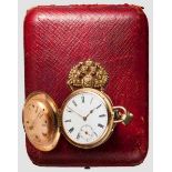 Goldene Geschenk-Taschenuhr von Hoflieferant Pavel Bure, mglw. persönliches Geschenk des Zaren,
