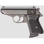 Walther PPK, komplette Eigenfertigung Ulm Kal. 7,65 mm, Nr. 810306. Nummerngleich. Blanker Lauf.