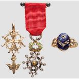 Orden der Ehrenlegion, Orden Heiliger Geist, Wappenring Miniaturen, der Orden der Ehrenlegion