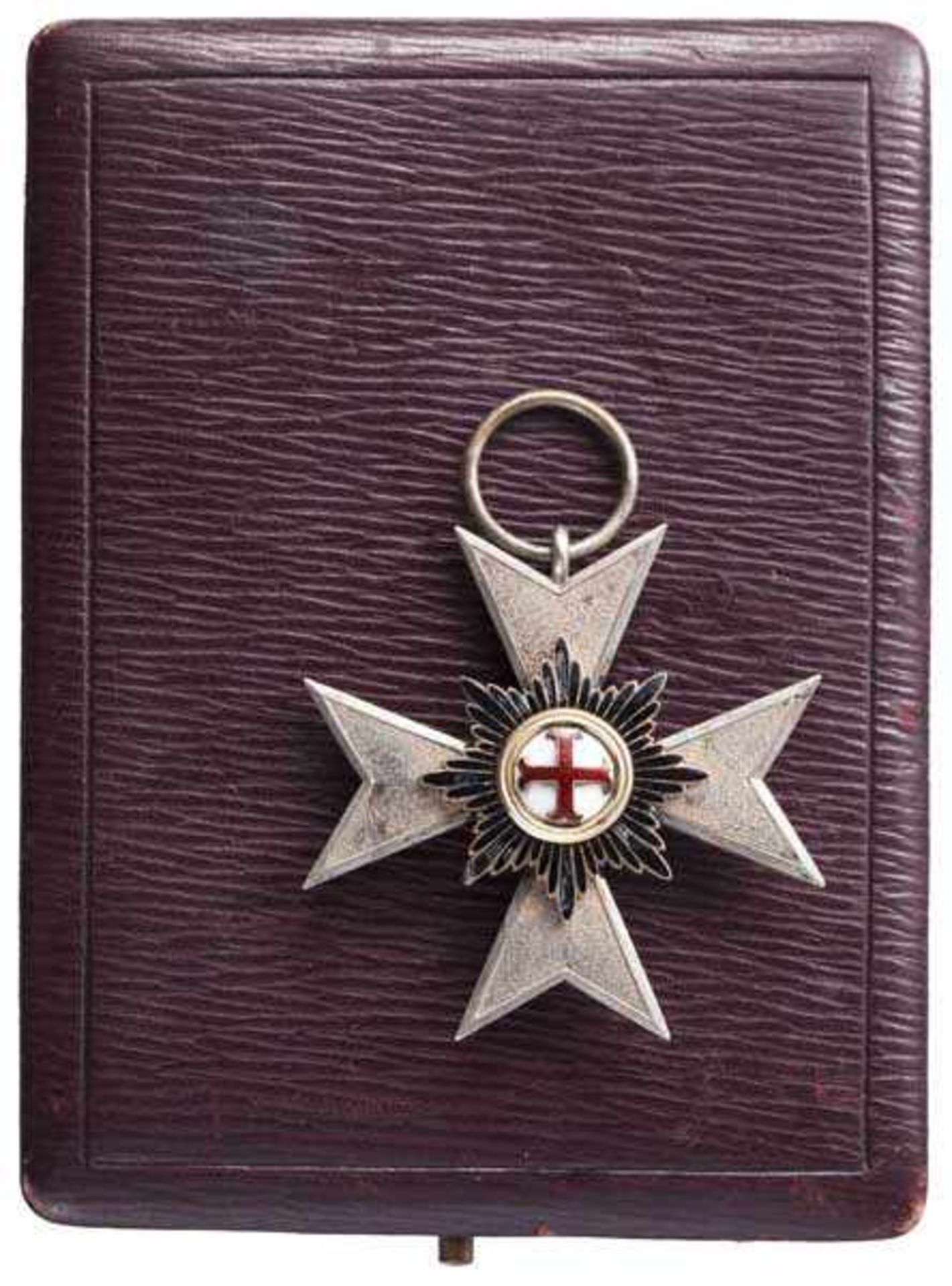 Orden des Verdienstkreuzes - Kreuz 4. Klasse im Etui Detailliert ausgeführtes Brustkreuz in