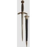 A Miniature Sword Model 1935 for Luftwaffe Officer Maker Alcoso, Solingen. Plated blade with