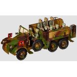 A Hausser # 730/10 Krupp Troop Transport with 8 Figures Hausser, 7cm series, Krupp Troop