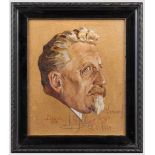Kaiser Wilhelm II. - Portrait mit eigenhändiger Widmung Kopfportrait des Kaisers nach rechts