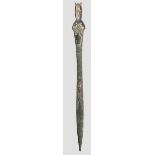 Spätbronzezeitliches Griffzungenschwert, 9. Jhdt. v. Chr. Griffzungenschwert mit geschweifter