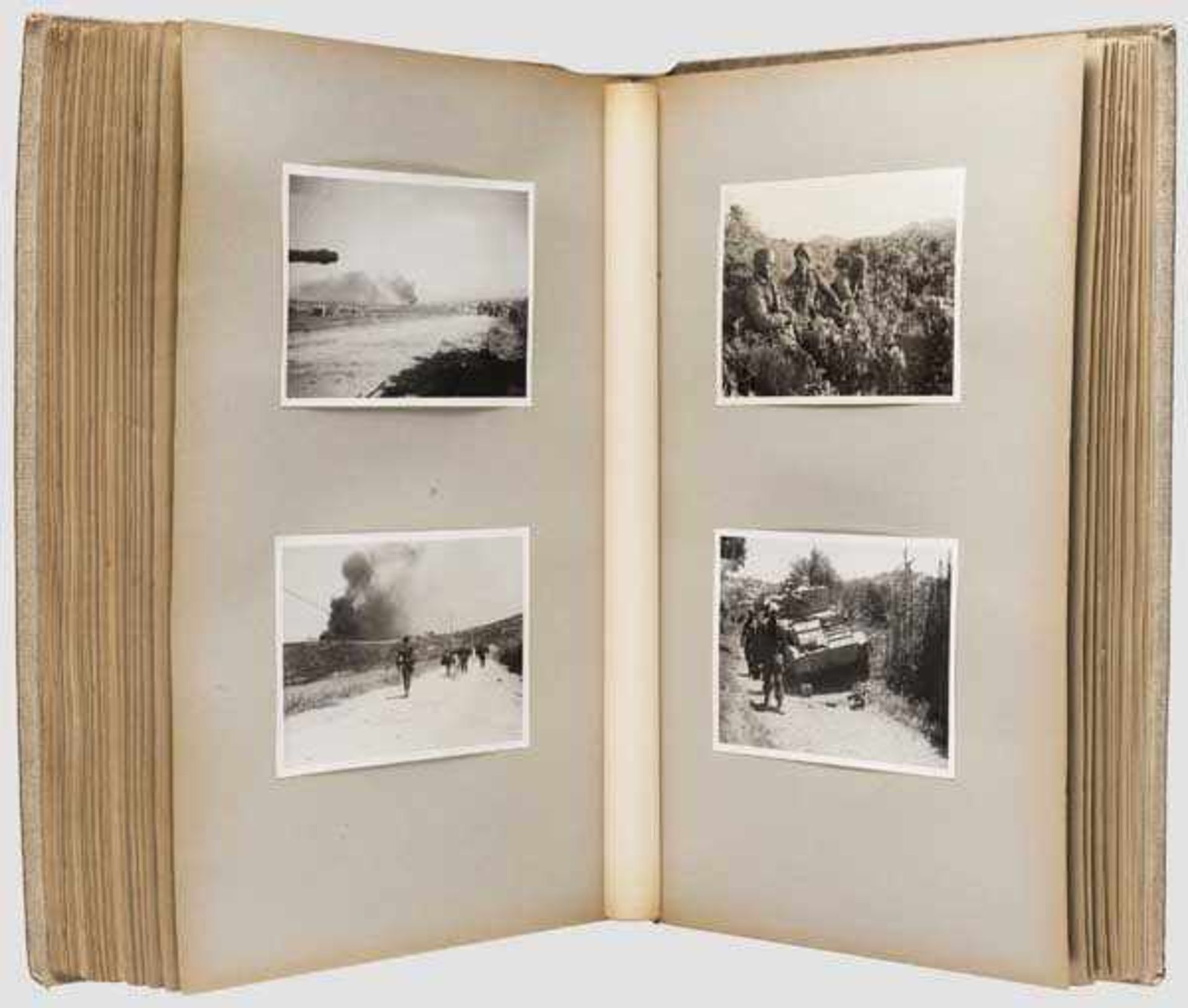 Erinnerungs-Fotoalbum - Einsatz der 3./Fallschirm-Fla.-Mg.-Btl. auf Kreta 1941 Seltenes Fotoalbum, - Bild 3 aus 7