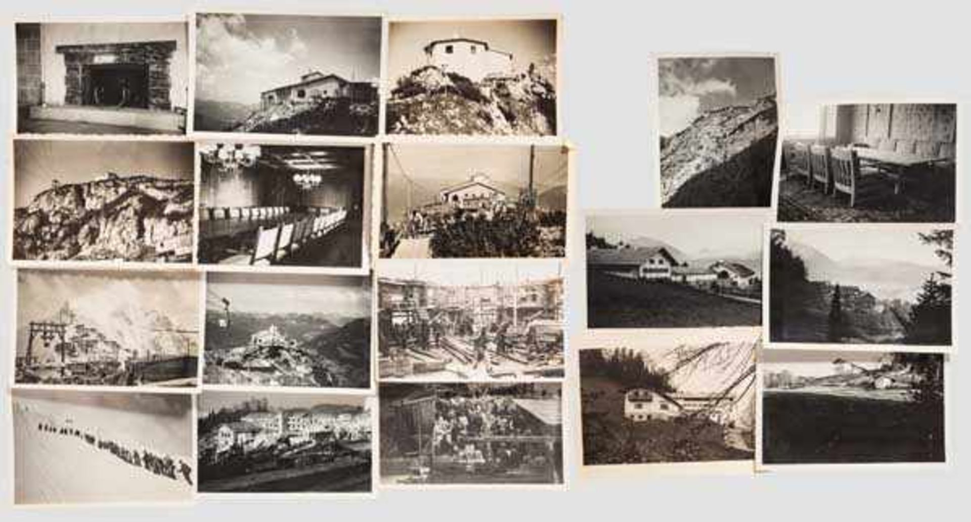 Prof. Roderich Fick (1886 - 1955) - zwei Ansichtspläne von Hitlers {Teehaus am Kehlstein{ (Eagle's - Bild 6 aus 6