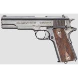 Colt Mod. 1911, British Contract 1915 Kal. .455 Eley, Nr. W 40514. Blanker Lauf. Siebenschüssig.