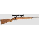 Repetierbüchse Husqvarna Mod. 38, mit ZF Bushnell Kal. 9,3 x 57, Nr. 43310. Blanker Lauf mit