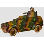 A Lineol # 1007 (1215) Panzerauto Camouflage-Turret with Light and Gun Lineol, 7cm series,