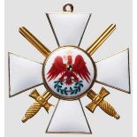 Roter Adler Orden 2. Klasse mit Schwertern in Godet-Fertigung Halskreuz in Gold ({585{ in Öse) von