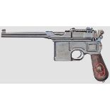 Mauser C96 Mod. 16, {Rote Neun{ mit Kasten Kal. 9 mm Luger, Nr. 76971, Bescheinigung über