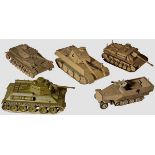 A Group of Five Instructional Models 1:20 scale instructional wood models, highly detailed.