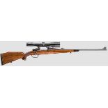 Mauser 98 Kettner Kal. 7 mm Weatherby Magnum, Nr. 5643, belgischer Beschuss. Lauf 64 cm, blank.