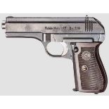 CZ Mod. 27 Kal. 7,65 mm, Nr. 265138. Blanker Lauf ohne S/N mit Abnahme. Neunschüssig. Dt.