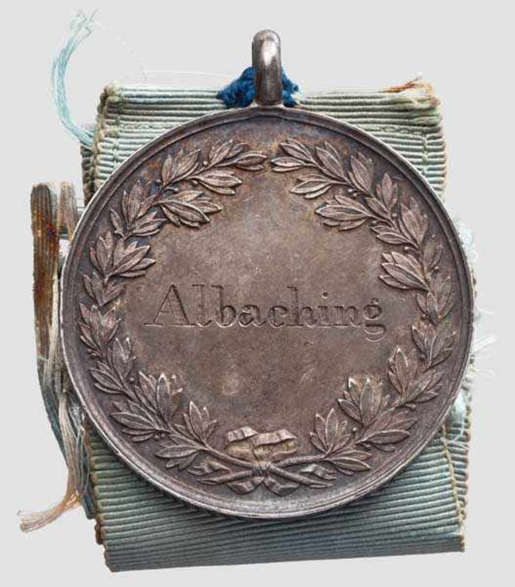 Bürgermeistermedaille der Gemeinde Albaching aus der Regierungszeit von König Ludwig II. 1864 - 1886 - Bild 2 aus 2