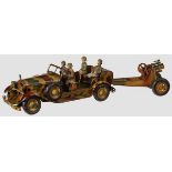 A Tipp & Co # 164 Dienstauto with Mobile Gescha Mortar and 4 Figures TippCo / Gescha, Dienstauto,