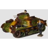 A Lineol # 1280 Panzer Nebeltank with 1 Figure Lineol, 7cm series, Panzer in excellent quality