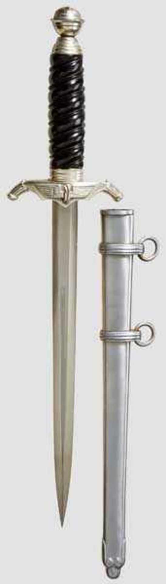 A Model 1938 Dagger for Leader of Railway Protection Maker Carl Eickhorn, Solingen, polished blade