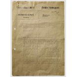 Martin Bormann - a letter to Alfred Rosenberg, 1936 Signed two page typed letter dated 13. Mai
