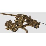 A Brass Messing Factory “8,8” Model Handmade model of a 8,8cm Flak with several moving parts.