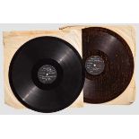 Zwei Schallplatten mit Tonaufnahmen der Luftwaffe-Kriegsberichter-Kompanie Nr. 5 im Jahre 1941