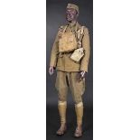 Uniformfigur eines Soldaten der {Buffalo Soldiers Division{ (92nd Infantry Division) aus dem