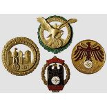 A Collection of Shooting Badges A Tyrol German State Shooting Association rifle shooting badge in