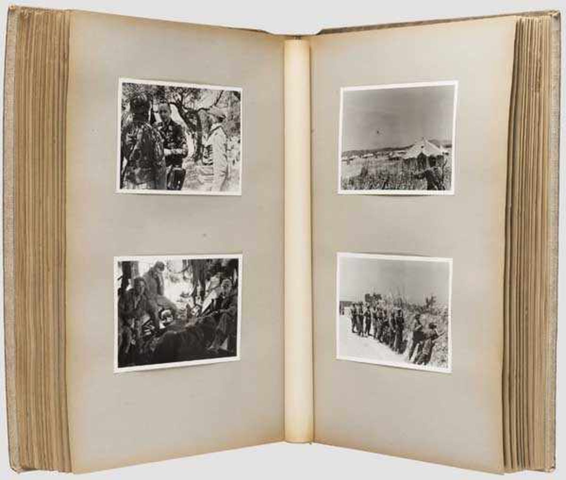 Erinnerungs-Fotoalbum - Einsatz der 3./Fallschirm-Fla.-Mg.-Btl. auf Kreta 1941 Seltenes Fotoalbum, - Bild 2 aus 7