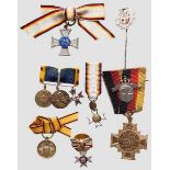 Sammlung Miniaturen und Kriegerverein Miniaturen zum Militär-Verdienstkreuz 1. Klasse, zum