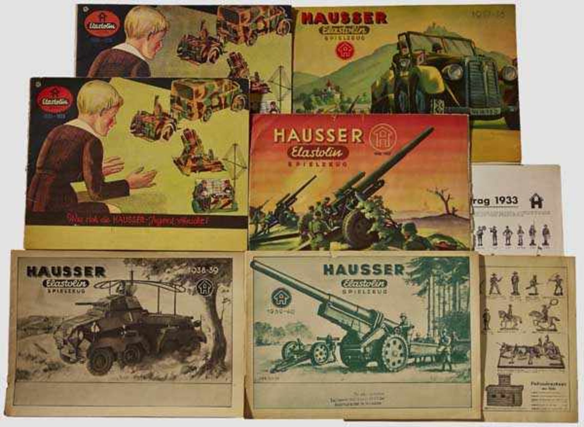 A Group of Hausser Elastolin Toy Catalogues A set of annual Hausser Elastolin toy catalogs: Nachtrag