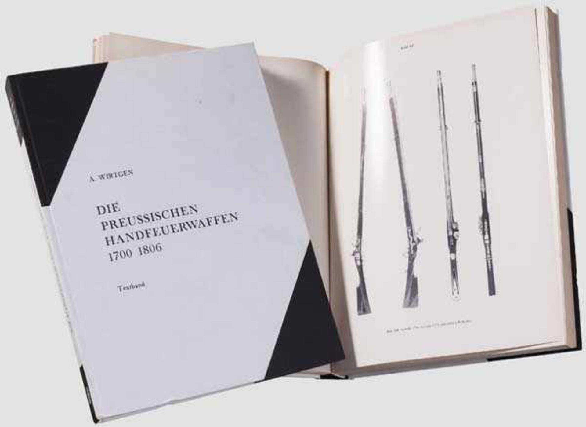 Wirtgen, Die Preussischen Handfeuerwaffen 1700 - 1806 Osnabrück 1976. Zwei Bände in schwarz-weißem