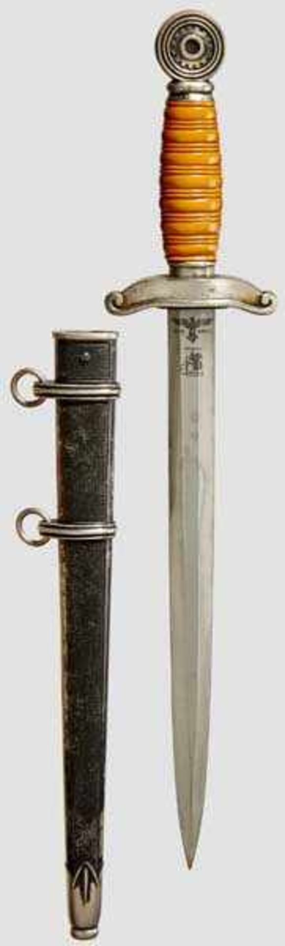 A Model 1938 Dagger for Leaders of the TENO (Technical Emergency Corps) Maker Carl Eickhorn, - Bild 2 aus 2